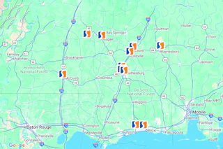 Sunbelt Map Static Image